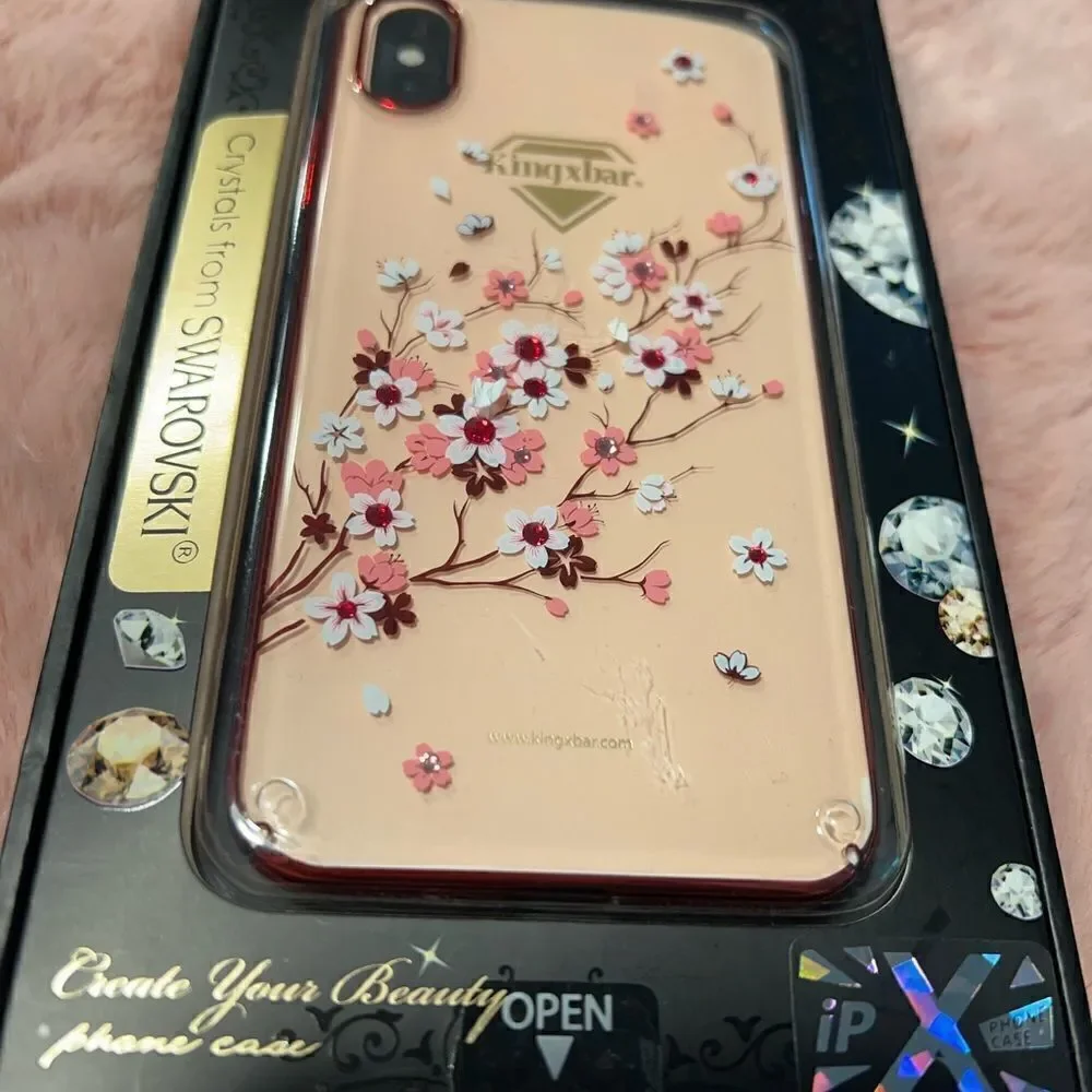 KINGXBAR Swarovski Crystal rose Gold Hard PC Case  for Apple iPhone 13 series